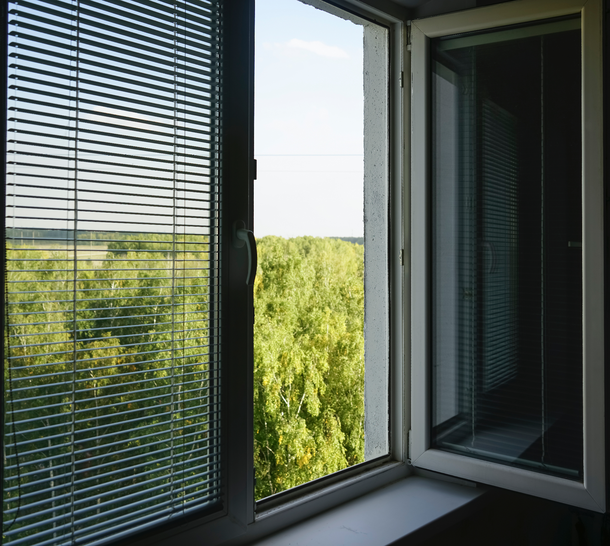 Notranje žaluzije so lahko zelo praktične za vsa okna